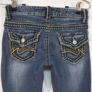 Rue 21 Jeans w Heavy Stitching & Button‎ Down Pockets Size 1/2